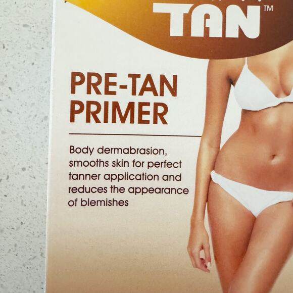 Skinny Tan 4 Pc Pre-Tan Primer, Gradual Tanner, After Glow, Mitt - Picture 3 of 6